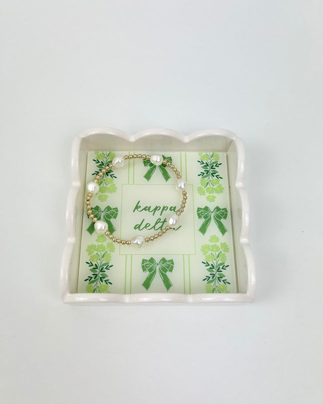 Sorority Scallop Trinket Tray Greek in Alpha Chi Omega at Wrapsody