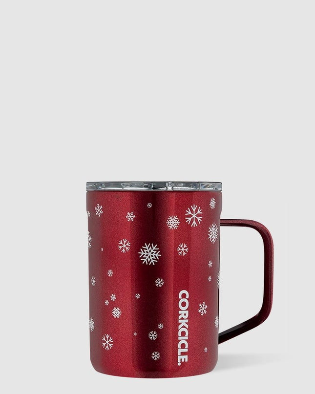 Corkcicle Mug 16oz Drinkware in Snowfall Red at Wrapsody