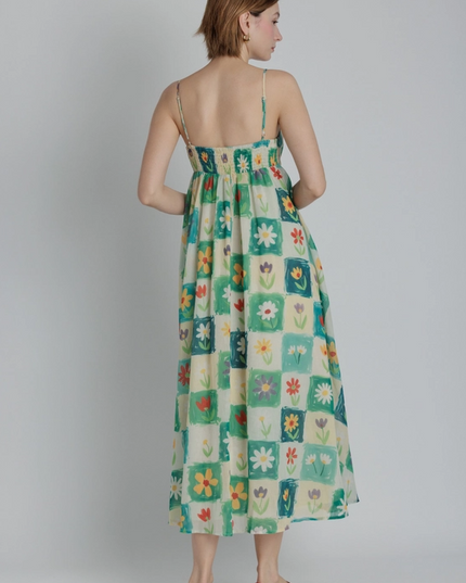 Flower Print Maxi Dress Dresses in at Wrapsody