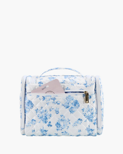 Oliver Thomas Hanging Travel Organizer Denim Floral Travel Accessories in at Wrapsody