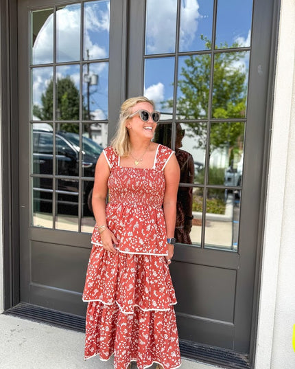 Falling Into Fall Midi Dress Dresses in XS at Wrapsody