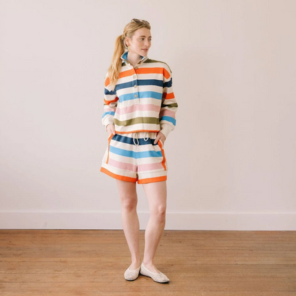 Logan Confetti Stripe Set Loungewear in S at Wrapsody