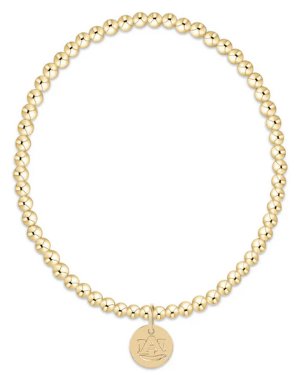 Enewton Ecollegiate Auburn Disc 3mm Gold Bracelet Bracelets in at Wrapsody