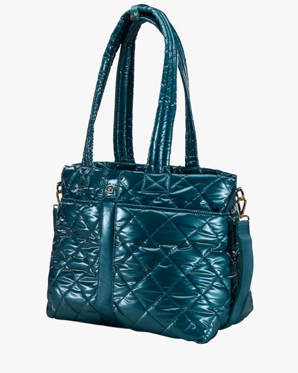 Oiver Thomas Wanderlust Tote Teal Metallic Totes in at Wrapsody