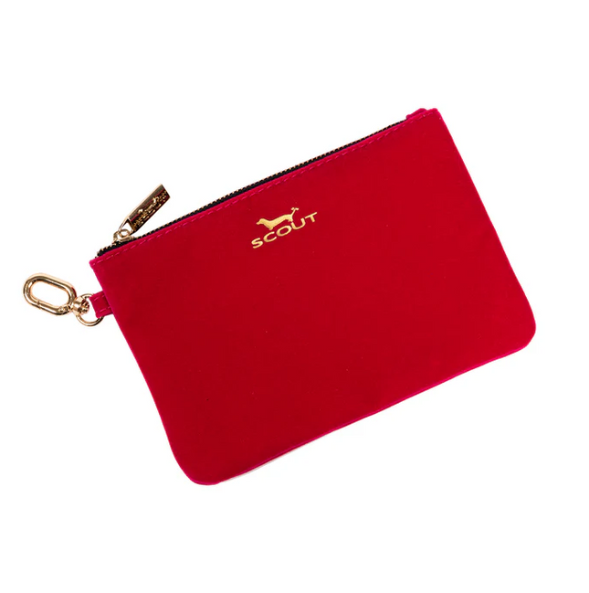 Scout The Carly Pink Velvet Travel Accessories in at Wrapsody