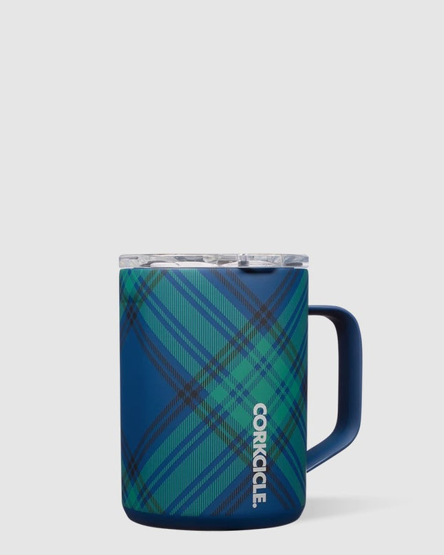 Corkcicle Mug 16oz Drinkware in Blackwatch Plaid at Wrapsody