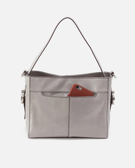 Hobo Render Small Crossbody in Light Grey Handbags in  at Wrapsody