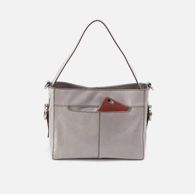 Hobo Render Small Crossbody in Light Grey Handbags in  at Wrapsody