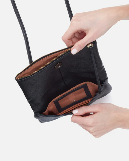 Hobo Grant Small Crossbody in Black Handbags in  at Wrapsody