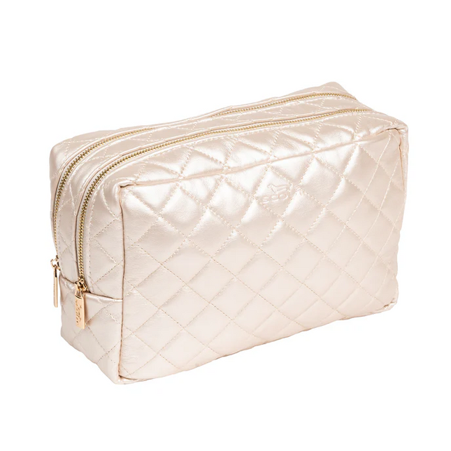 Scout 2-Way Bag Quilted Champagne Travel Accessories in at Wrapsody