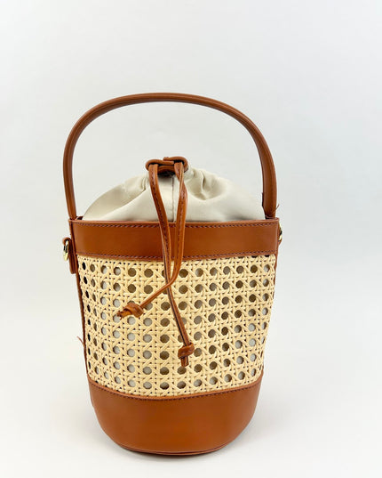 St Thomas Bucket Bag - Cognac Handbags in  at Wrapsody