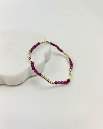 Enewton Blissful 2.5mm Bracelet - Ruby Bracelets in  at Wrapsody