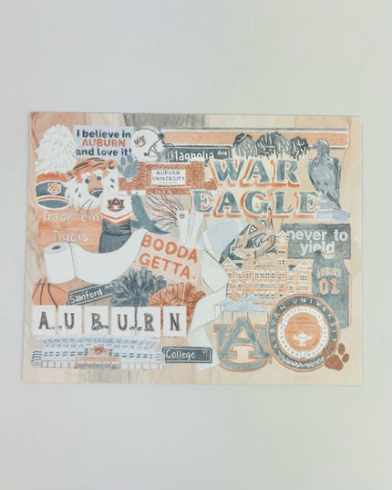 AU Collage Print Home Decor in  at Wrapsody