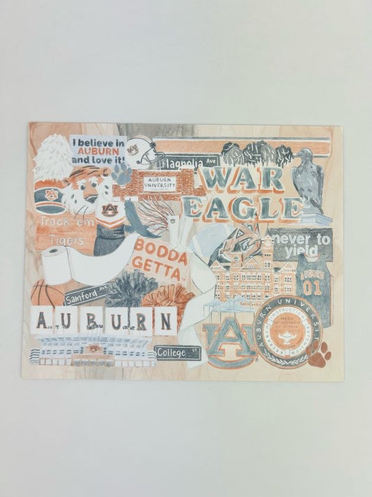 AU Collage Print Home Decor in  at Wrapsody