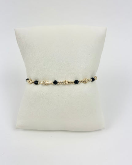 Enewton Dignity Sincerity 4mm Bracelet - Faceted Onyx Bracelets in  at Wrapsody