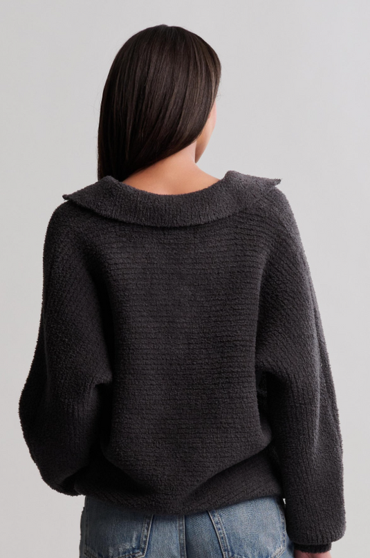 Barefoot Deams Dolman Sleeves Pullover - Carbon Sweaters in at Wrapsody