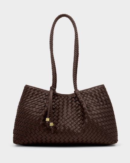 Nova Small Shoulder Tote in Chocolate