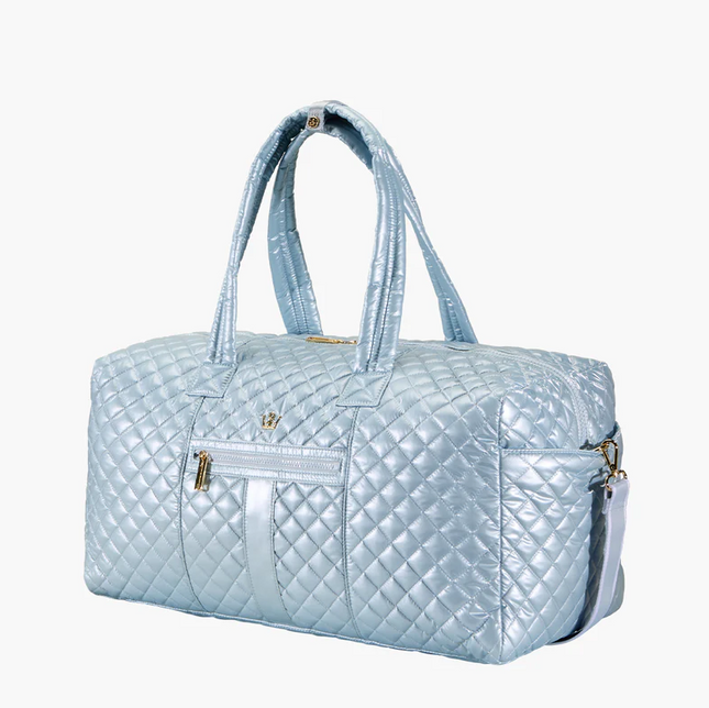 Oliver Thomas 24/7 Weekender Duffle Sky Blue Metallic Luggage in at Wrapsody
