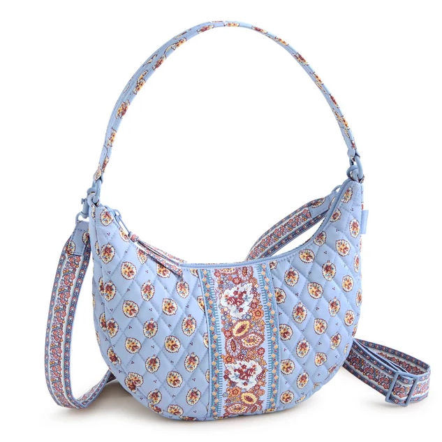 Vera Bradley Blue Leaf Clara Convertible Shoulder Bag Handbags in at Wrapsody