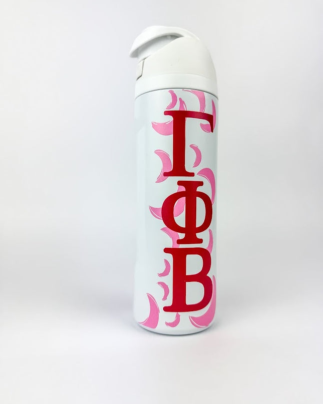Sorority Flip-Top Water Bottle Greek in Gamma Phi Beta at Wrapsody