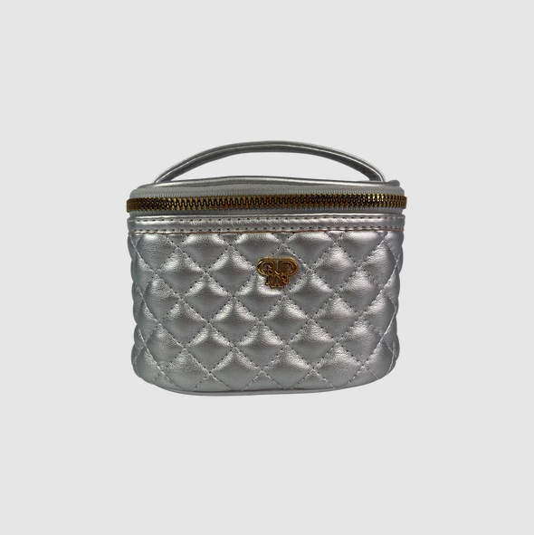 Getaway Jewelry Case Cosmetic Bags in Silver at Wrapsody
