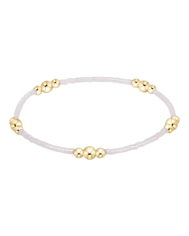 Enewton Hope Purpose Gold Bracelet Silky White Bracelets in at Wrapsody