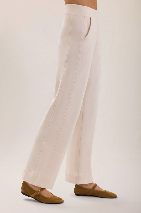 Barefoot Dreams Brushed Fleece Pants - Sand Dune Loungewear in at Wrapsody