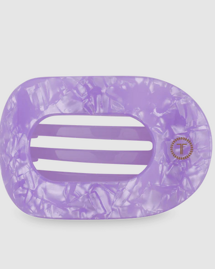 Teleties Lavender Mist Round Flat Clip Large Hair Accessories in at Wrapsody