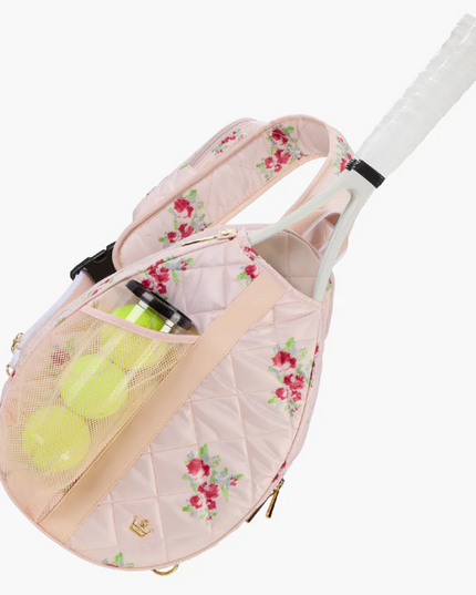 Oliver Thomas Tennis/Pickle Sling Pink Petal Bouquet Backpacks in  at Wrapsody