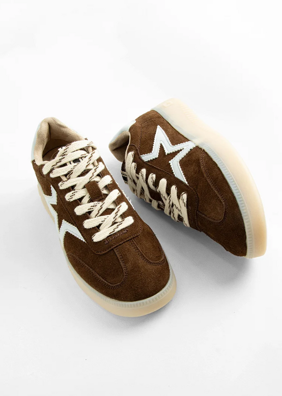 Peaches Brown Suede Sneakers