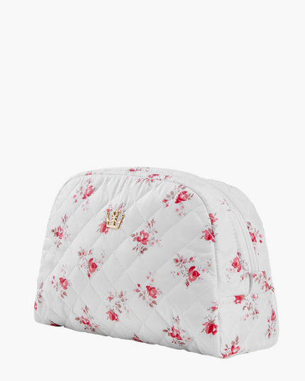 Oliver Thomas KST Cosmetic Large White Rose Print Travel Accessories in at Wrapsody