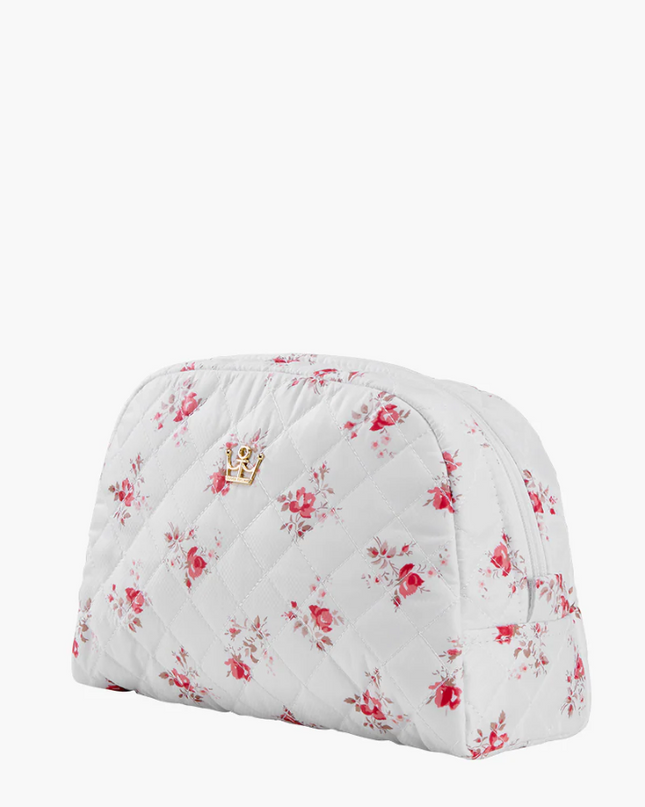 Oliver Thomas KST Cosmetic Large White Rose Print Travel Accessories in at Wrapsody