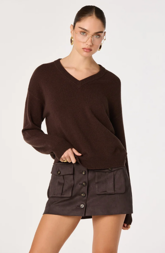 ASTR the Label Bowie Brown Sweater