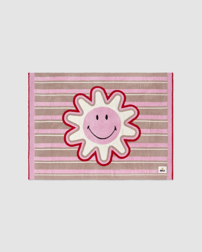 Barefoot Dreams CozyChic Smiley Stripe Blanket Blankets & Throws in at Wrapsody