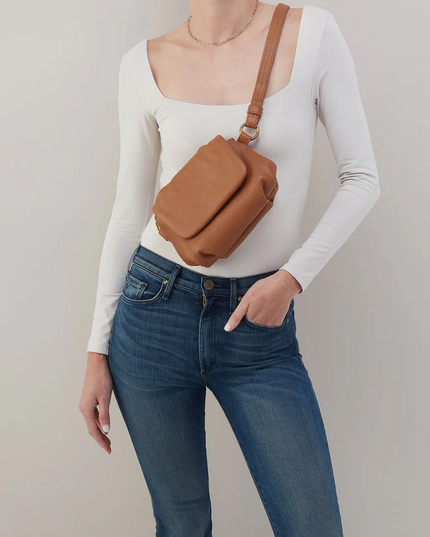 Hobo Harley Crossbody Sling in Warm Honey Handbags in  at Wrapsody