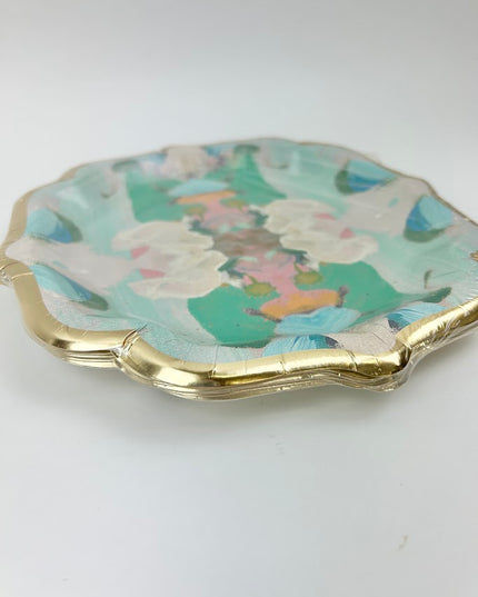 Monet's Garden Green Cocktail Plates Set of 10 Tabletop in at Wrapsody