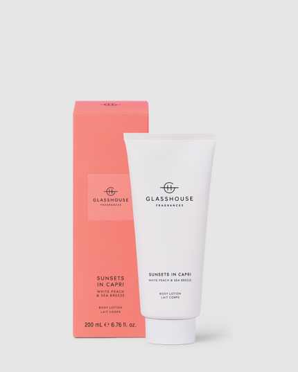Glasshouse Body Lotion Sunsets In Capri Bath & Body in at Wrapsody