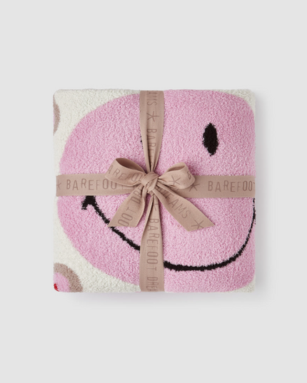 Barefoot Dreams CozyChic Smiley Stripe Blanket Blankets & Throws in at Wrapsody