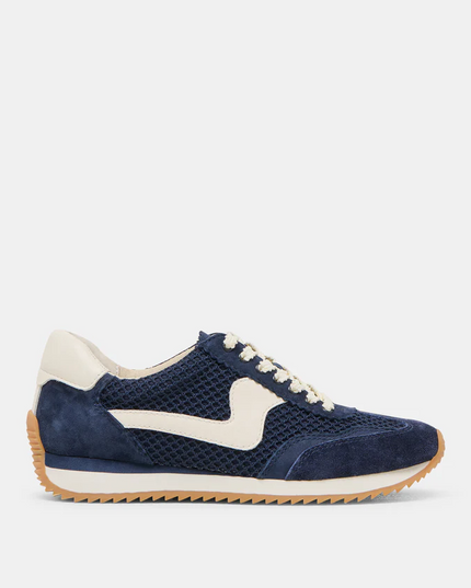 Woven Mesh Navy Sneakers Shoes in 6 at Wrapsody