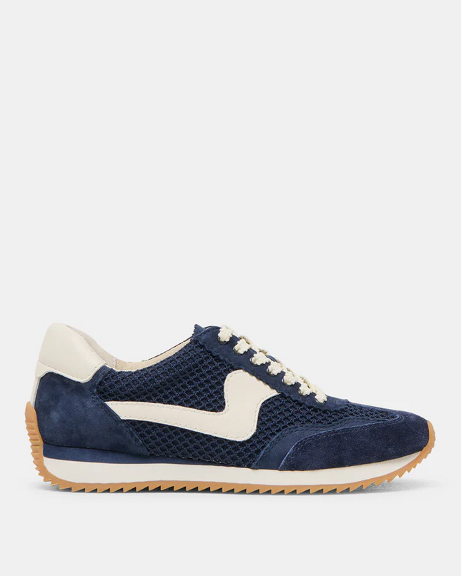 Woven Mesh Navy Sneakers Shoes in 6 at Wrapsody