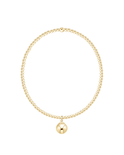 Enewton Classic Gold 2mm Bracelet with 8mm Gold Charm