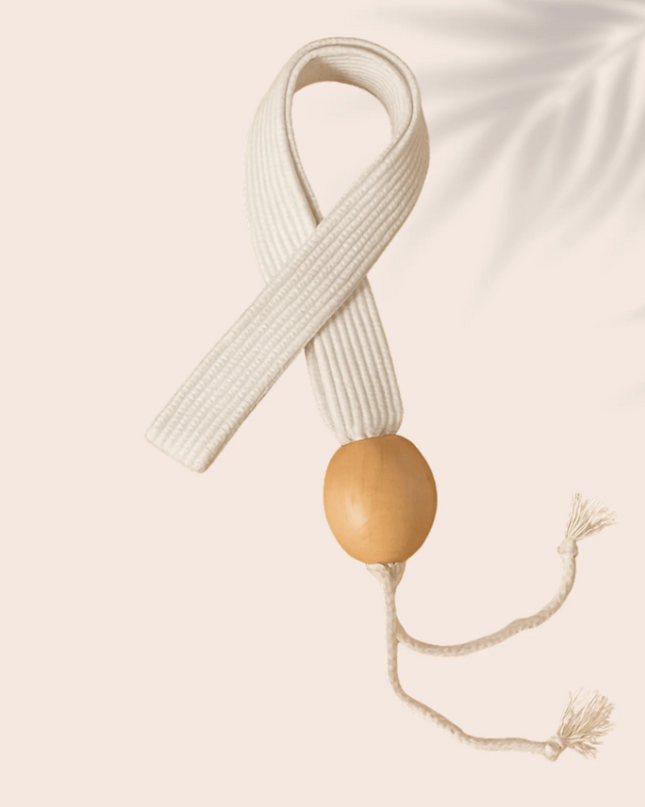 Hat Strap in White Hair Accessories in at Wrapsody
