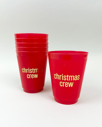 Christmas Crew Red Frost Flex Cups Set of 6 Drinkware in at Wrapsody
