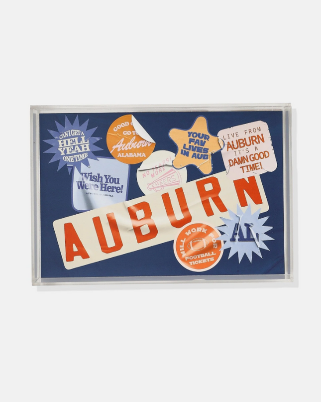 Auburn Tailgate Small Acrylic Tray Home Decor in at Wrapsody