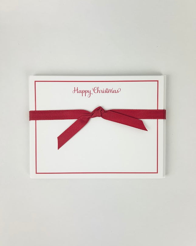 Happy Christmas Red Stationery Set Paper in at Wrapsody