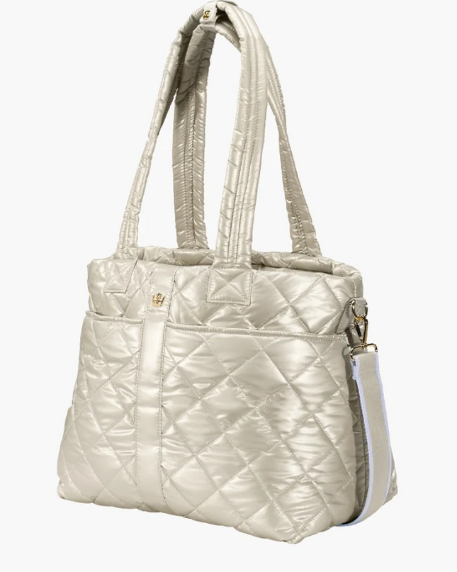 Oliver Thomas Wanderlust Tote Pearl Metallic Totes in at Wrapsody