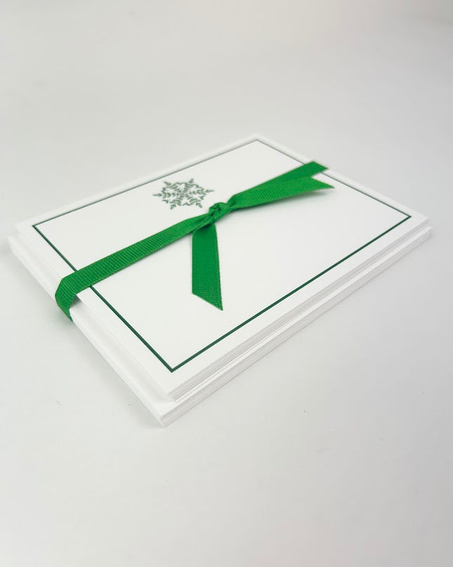 Boxwood Snowflake Stationery Set Paper in at Wrapsody