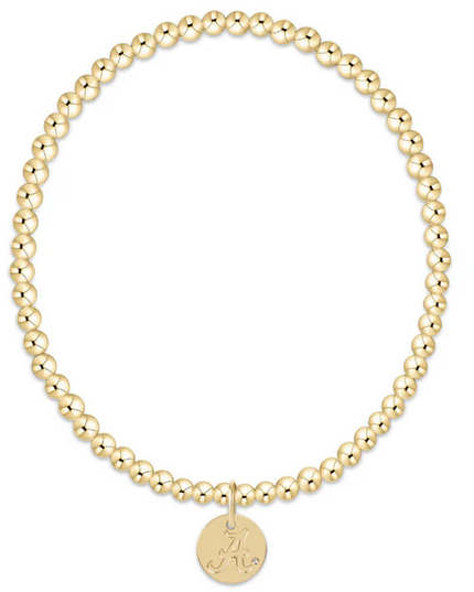 Enewton Ecollegiate Alabama Disc 3mm Gold Bracelet Bracelets in at Wrapsody