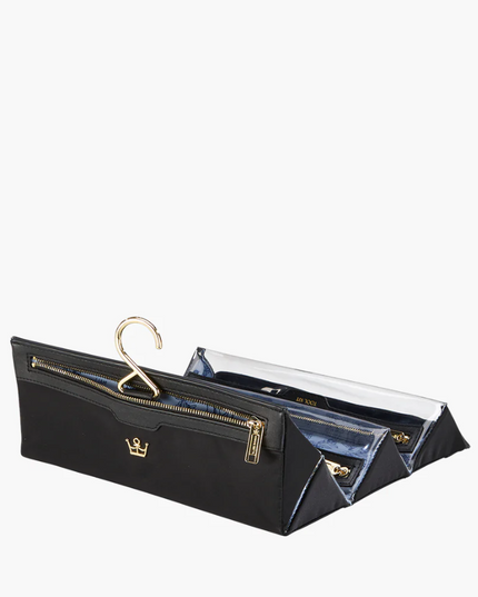 Oliver Thomas Hanging/Folded Travel Case - Black Travel Accessories in  at Wrapsody