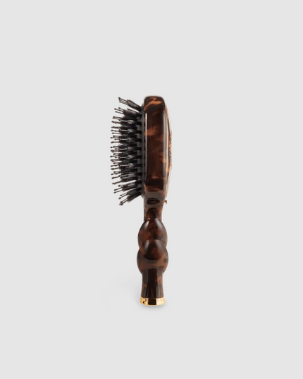 Teleties Boar Bristle Tortoise Mini Brush